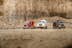 International trucks parked on gravel