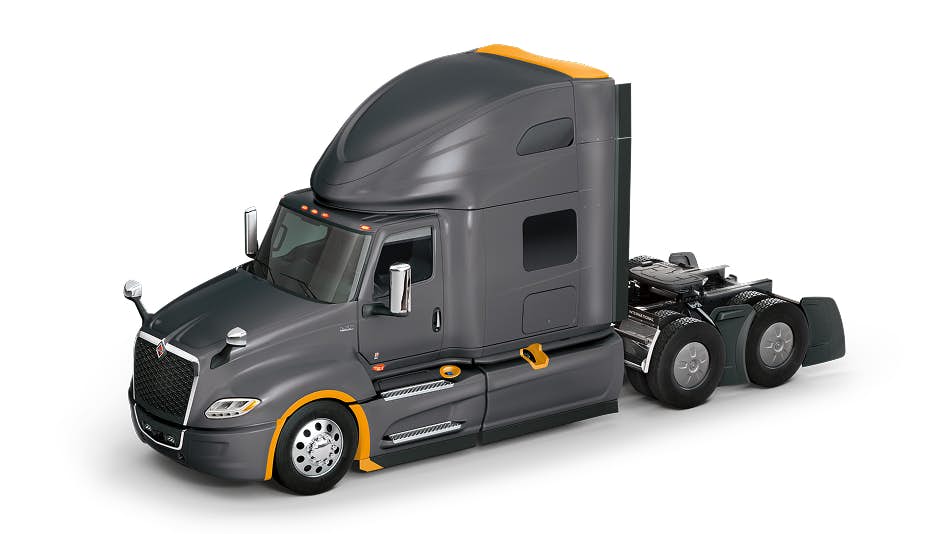 Model of a grey truck