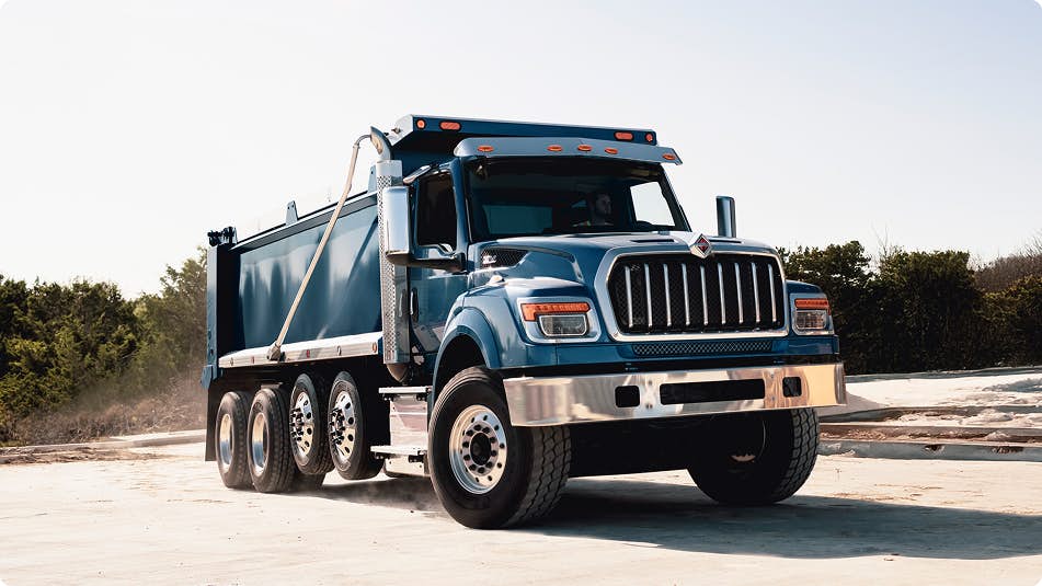 Blue HV truck