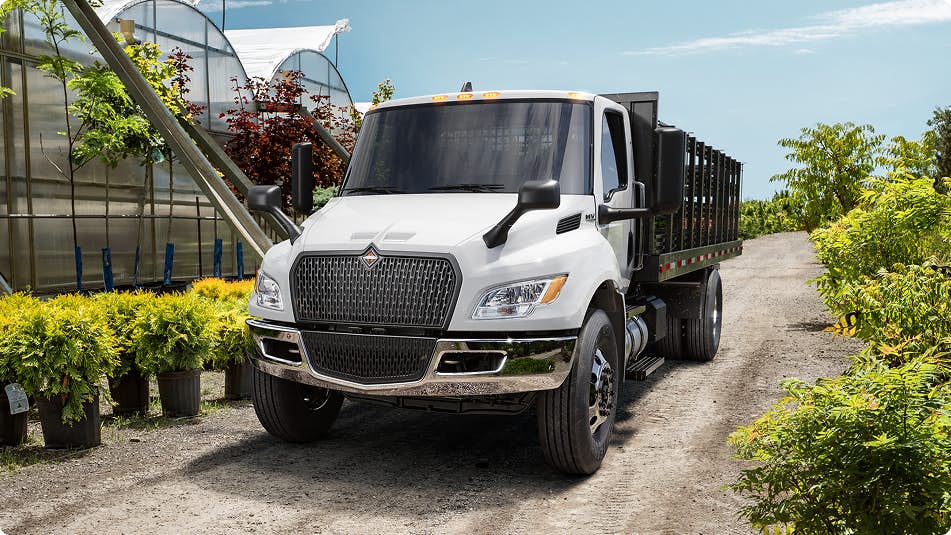 White MV truck